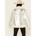 thumbnail image 4 of Blanknyc Women's Metallic Moto Jacket Silver X-  US, 4 of 4