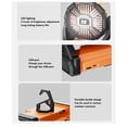thumbnail image 4 of BIMZUC Orange Portable Outdoor Camping Fan with LED Lantern Rechargeable Battery Operated Tent Fan (10.63 inches / 27 cm), 4 of 5