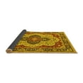 thumbnail image 2 of Ahgly Company Indoor Round Oriental Yellow Industrial Area Rugs, 7' Round, 2 of 4