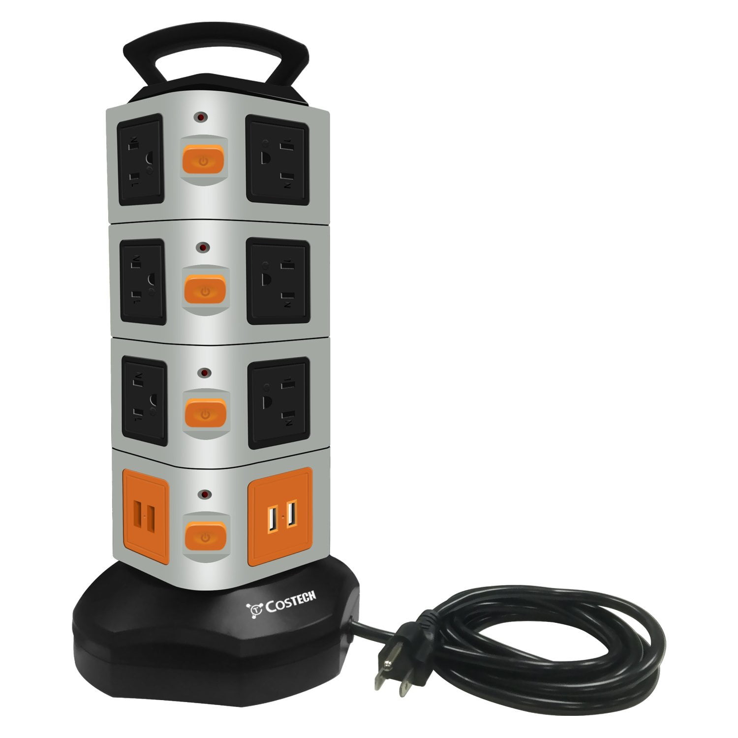 Power Strip Tower ANKO 3000W 13A Surge Protector Electric Charging Station 