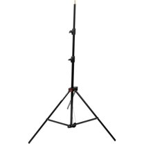 Manfrotto 1052BAC 93" Air Cushioned Aluminum Compact Stand with 3-Sections & 2 Risers, Black