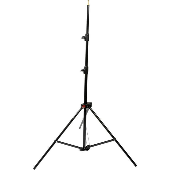 Manfrotto 1052BAC 93" Air Cushioned Aluminum Compact Stand with 3-Sections & 2 Risers, Black