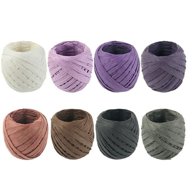 Ruban Raphia 65,6 Pieds Multi-Usage DIY Ruban en Papier Décoratif Ruban d'Artisanat