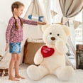 thumbnail image 2 of Tezituor 36" Teddy Bear Stuffed Animal Giant Bear Plush with I Love You Heart Plush Toy, 2 of 7