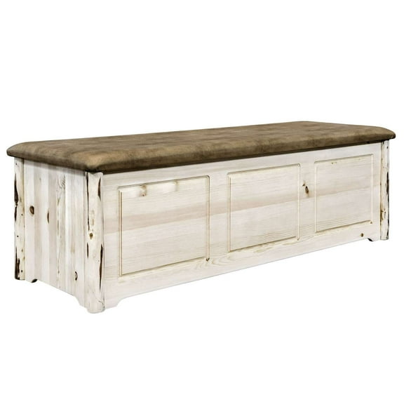 Montana Collection Blanket Chest, Buckskin Upholstery, Ready to Finish