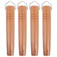 thumbnail image 1 of Shisuyan 4pcs Wooden Pan Handle Replacement Long Handle For Milk Pan Japanese Style Cooking Pot Wood Grip For Kitchen Cookware, 1 of 9