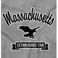 thumbnail image 2 of Massachusetts Cute Eagle Souvenir Plus Size Crewneck Graphic Tee Shirt Brisco Brands 4X, 2 of 3