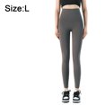 thumbnail image 2 of Leggings de cintura alta para mujer - Mallas de yoga para correr con control de abdomen - Gris grafito para 15 ℃ a 25 ℃, 2 of 6