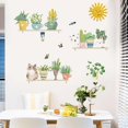 thumbnail image 4 of Pegatinas de pared autoadhesivas para decoración del hogar, dormitorio, porche, plantas en macetas verdes frescas, pegatinas de pared pintadas a mano con plantas en macetas (30 x 90 cm x 2 piezas), 4 of 5