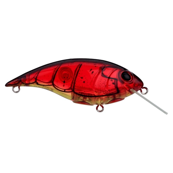 Shallow Money Badger Fishing Crankbait, 2.75 in, Ghost Red Craw