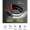 thumbnail image 2 of Powerful LED Headlamp USB Rechargeable, Rechargeable Headlamp with 230 Wide Beam and Red Taillight to Wear with 3 Lighting Modes, Adult Headlamp for R, 2 of 4