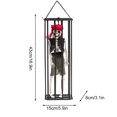thumbnail image 3 of Nilvkv Halloween Hanging Decoration Cage Ghost Stretch Head Threatening Prisoner Witch One Eye Event & Party Supplies, Home Decor, 3 of 5