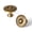 Brushed Brass Bronze, variant on Goo-Ki Antique Brass Cabinet Drawer Knobs, Vintage Floral Medallion Design, Zinc Alloy Cabinet Handles for Dresser,Wardrobe,Cupboard, 6 Pack