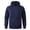 21#Navy, variant on Mens Hoodie Long Sleeve Drawstring Solid Loose Fit Hooded Sweatshirt Trendy Fall Winter Soft Comfy Casual Pullover Top with Pocket Blue 2XL