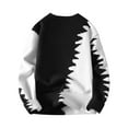 thumbnail image 3 of hotojiny Oversized Sweater for Men Fall Fashion Crew Neck Knit Tops Stylish Colorblock Long Sleeve Warm Tops Streetwear, 3 of 3