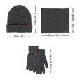 thumbnail image 2 of Winter Beanie Hat Scarf Touchscreen Gloves Set for Men and Women, 2 of 5