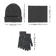 thumbnail image 2 of Gorro de invierno, bufanda, guantes con pantalla táctil, conjunto para hombres y mujeres, 2 of 5