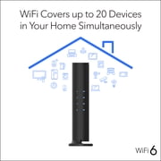 NETGEAR WiFi 6 Router (RAX5) – Security Features, AX1600 Wireless Speed (Up to 1.6 Gbps) - Covers up to 1,500 sq. ft., 20 Devices