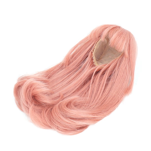 Peluca De Cabeza De Muñeca De Juguete, Tela De Malla, Flequillo Romo, Pelo Largo Falso Para Modelado De Muñecas De Simulación DIY