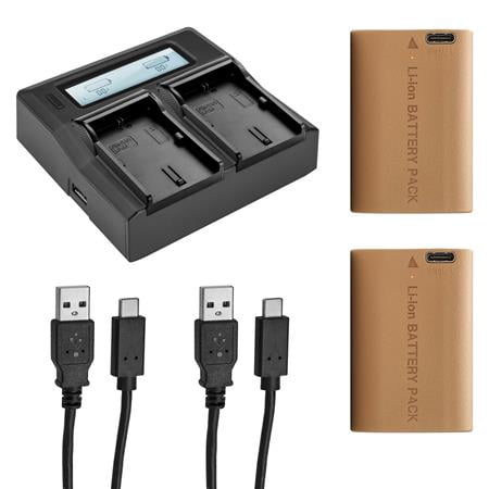 UPC: 0192223145764 | Green Extreme 2 Pack LP-E6NH Battery with USB C and Dual Charger Kit (7.2V 2400mAh)