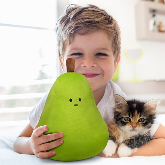 Colorful / Vibrant Design Pear Plush Toy Cartoon Doll, Soft Stuffed Pillow For Home Decor, All Ages' Gift (Approx 6-17 Inch)
