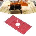 thumbnail image 4 of Router Table Insert Plate, Aluminum Alloy Fine Alignment Safer Clamping Easy Install with Rings for Woodworking, 4 of 7