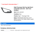 thumbnail image 2 of Right Passenger Side Fog Light Bezel - Compatible with 2018 - 2021 Ford EcoSport 2019 2020, 2 of 2
