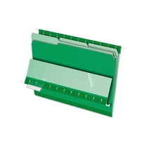 Pendaflex Interior File Folders 1/3 Cut Top Tab Letter Bright Green 100/Box 421013BGR