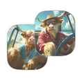 thumbnail image 5 of Jeiento Highland Cow Car Windshield Sunshade Animal Driving Car Window Sun Shield 2 Pack Car Windshield Cover Sun Shade Auto Accessory Fits Windshields of Most Sizes, 5 of 7
