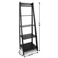thumbnail image 4 of Adeptus Solid Wood 95078 Split 5 Shelf Ladder Unit - Black, 4 of 7