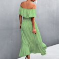 thumbnail image 2 of Vestido De Verano, Vestido De Una Pieza, Cómodo, A La Moda, Estampado De Puntos, Dobladillo Irregular Para Vacaciones, 2 of 5