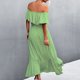 thumbnail image 3 of Vestido De Una Pieza, Dobladillo Irregular A La Moda, Cómodo Vestido Informal Con Estampado De Puntos Para Cita Para Mujer ANGGREK Otros, 3 of 5