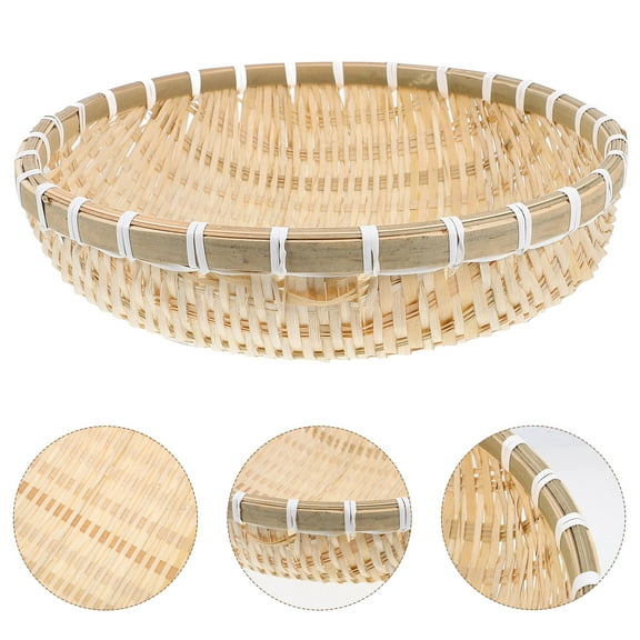 HEANUJJ Farmhouse Fruit Basket Bamboo Multi Kitchen Organization 1Pack