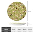thumbnail image 2 of Bingfone Running Beagle Print Bone China Dinner Decorative Plates,Handmade Ceramic Dinner Plate with Stand for Home Club-8in, 2 of 6