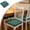 Dark Green, variant on Waterproof Seat Cover for Dining Room Chairs Cover Dining Chair seat Cover Kitchen Chair Covers slipcover