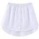 thumbnail image 1 of Minifalda con abertura en la parte inferior de la camisa, minifalda con abertura en la parte inferior de la camisa, ajustable en capas, para mujer y niña (estilo simple), 1 of 5