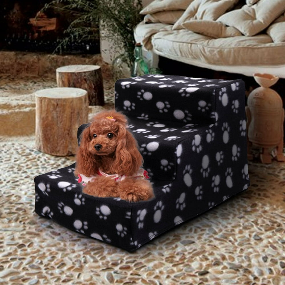 Topcobe Pet Steps Stairs for Dogs Cats with Cover, Portable Removable