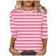 thumbnail image 2 of mfyjkho Tops Para Mujer, Blusa Informal Con Cuello Redondo Y Mangas 3/4 Para Mujer Tops Y Blusas Para Mujer S, 2 of 4