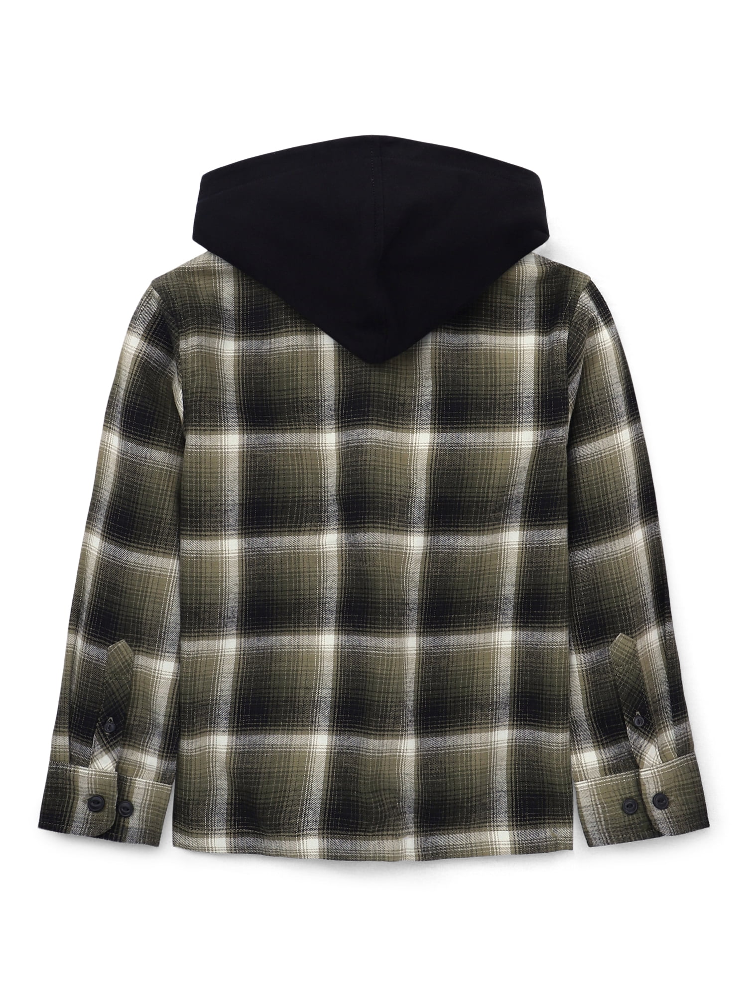 Weekend Academy Boys Hooded Flannel Shacket, Sizes 4-18