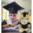 thumbnail image 6 of DolliBu Sitting Moose Graduation Plush Toy - Soft Graduation Stuffed Animal Dress Up with Gown & Cap with Tassel Outfit - Cute Congratulatory Graduation Gift - 11 Inches, 6 of 6
