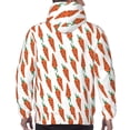thumbnail image 7 of Wukai Carrot Print Men Hoodies Fleece Sweatshirts Long Sleeve Sweaters Pullover Fall Outfits Winter Clothes-Medium, 7 of 7