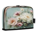 thumbnail image 2 of Standing Pencil Case with Base Large Capacity Stationery Pouch Pen Bag with Zipper for Women Men Vintage Peonies and Daisies, 2 of 7