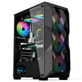 thumbnail image 1 of Black Tempered Glass ATX Tower Gaming PC Case, 1 of 5