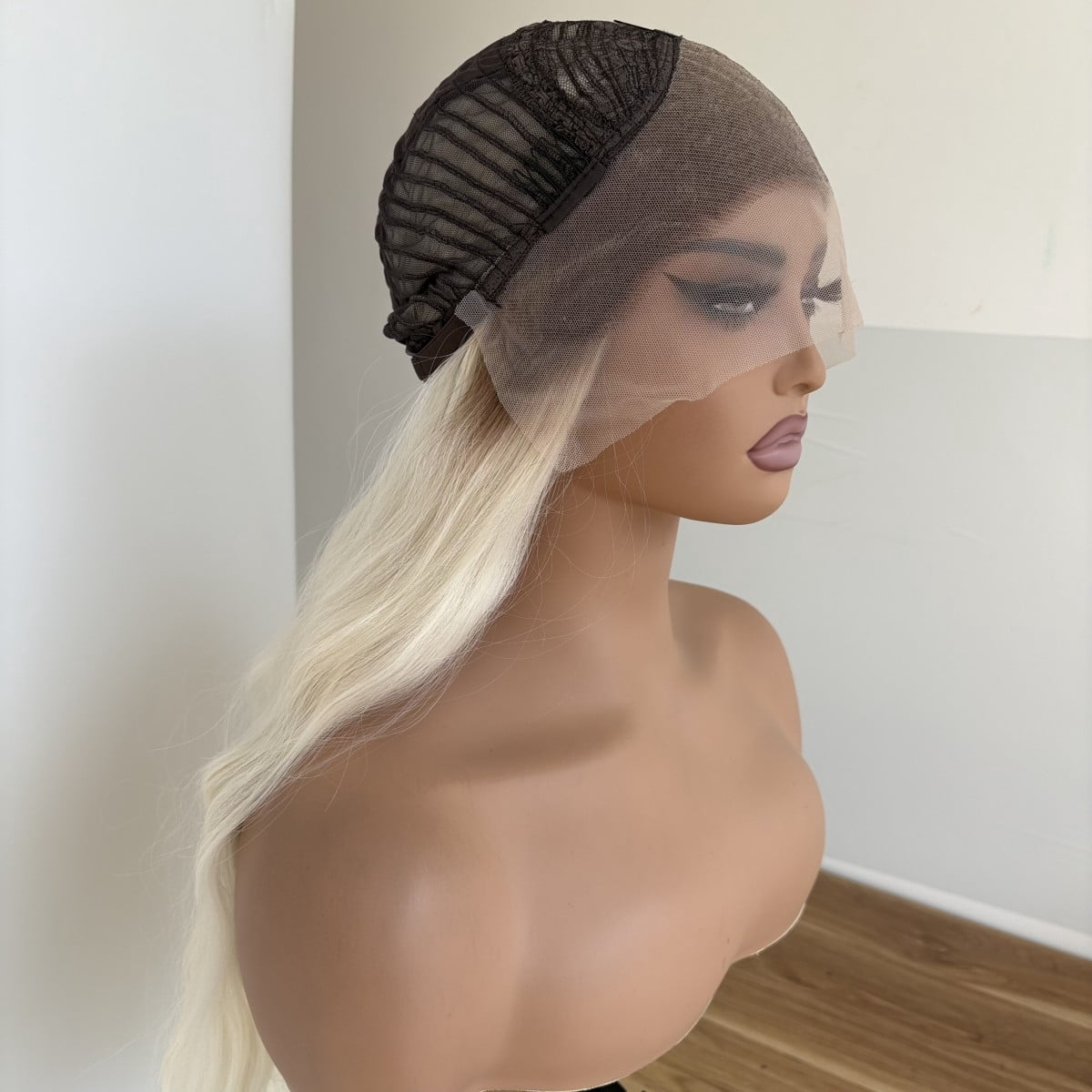 MISSWEN Lace Front Wig 26 inch Long HD Lace Brown Blonde Fashion Heat Safe Fiber Hair