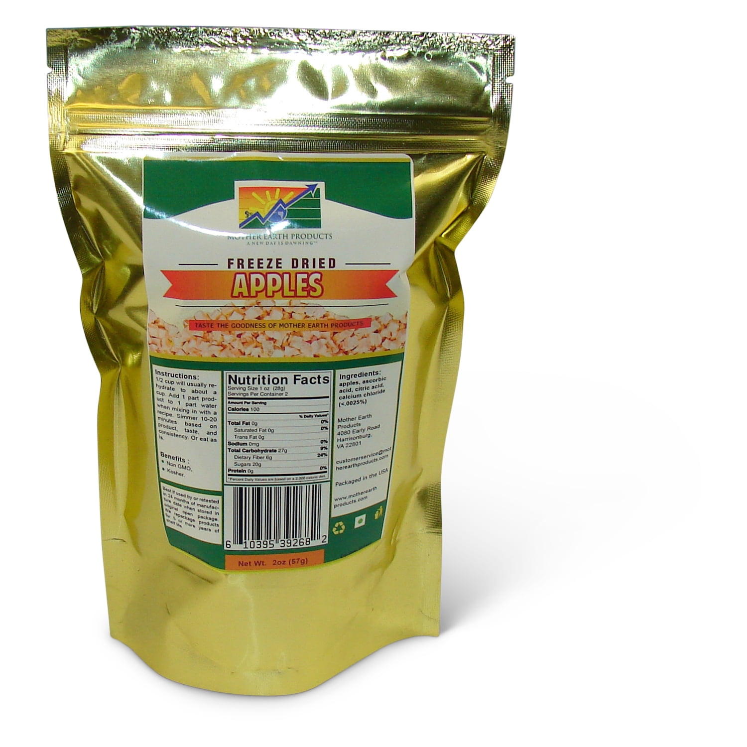 Mother Earth Freeze Dried Apples, 16 oz