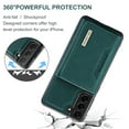 thumbnail image 2 of Feishell Case for Samsung Galaxy S22 5G,Premium PU Leather Magnetic Detachable 2-In-1 Card Pocket Back Flip ID Credit Card Slots Kickstand Shockproof Business Slim Phone Case,Green, 2 of 9