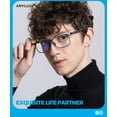 thumbnail image 3 of ANYLUV Blue Light Glasses Men, Relieve Eyestrain and Eye Protection, Al-Mg Metal Computer Blue Light Blocking Glasses, 3 of 8