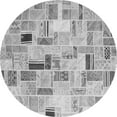 thumbnail image 1 of Ahgly Company Indoor Round Patchwork Gray Transitional Area Rugs, 5' Round, 1 of 1