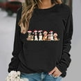 thumbnail image 4 of Christmas Tops for Women Tank Tops Loose Fit Cute Long Sleeve Shirts Fall Women Blouses Casual Dressy, 4 of 5