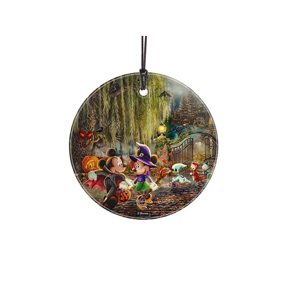 Disney (Mickey and Minnie Halloween Fun) StarFire Prints™ Hanging Glass Print SPCIR1277